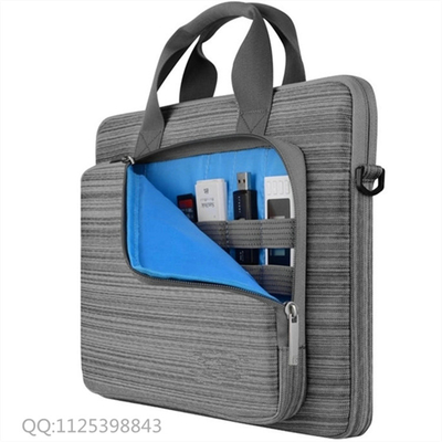 L'ordinateur portable du messager des hommes en nylon réglables met en sac la couleur grise pour le Macbook Pro