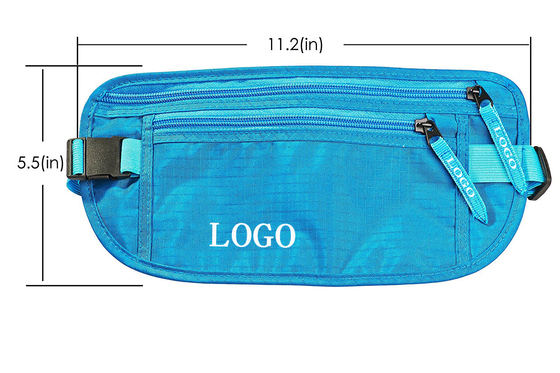 Petite ceinture d'argent de dames de RFID, sac imperméable d'argent avec la ceinture réglable