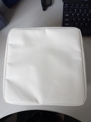 Grand sac de cordon blanc fait sur commande, sacs de cordon en nylon 20*8 cm