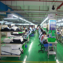 Dongguan Jing Hao Handbag Products Co., Limited, ligne de production en usine