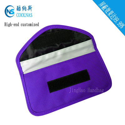 Le voyage pourpre de l'anti rayonnement RFID met en sac/le portefeuille 19.5*9 cm Rfid des femmes